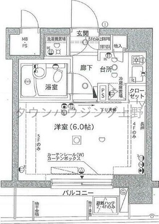 エクセリア後楽園の物件間取画像